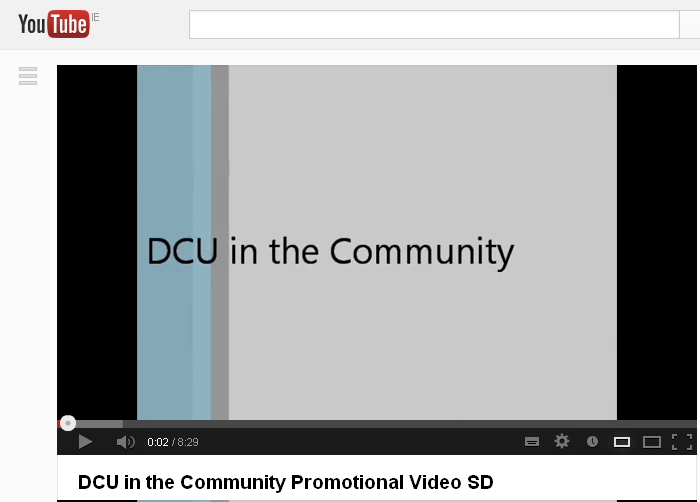 DCU in the Community Promotional Video
