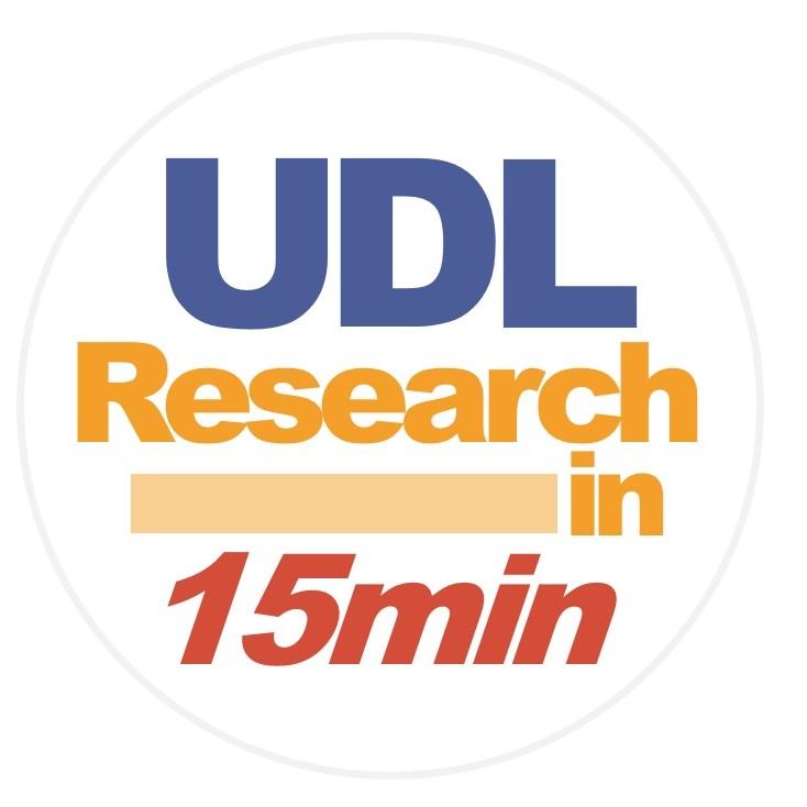 UDL research in 15 minutes logo