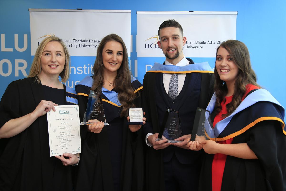Graduation Awards 2017 - Fiona Downes, Clara Keane, John Murtagh and Celine Kissane