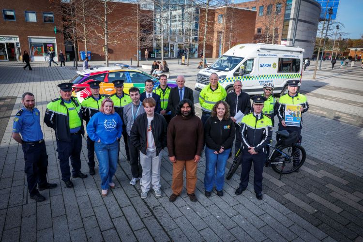 USI, DCU SU, DCU Staff and Gardai for launch of Campus Watch