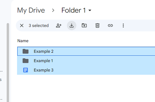 Shows the option you need to select for Drive