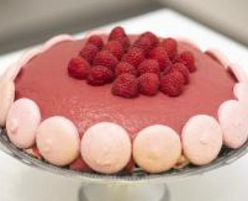 Shows Hazel's Raspberry & Honey Summer Torte 