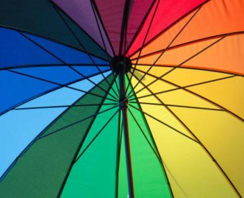 Colourful umbrella