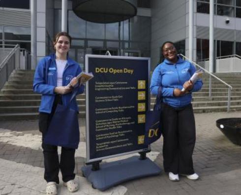 Student Ambassadors promoting Open Day