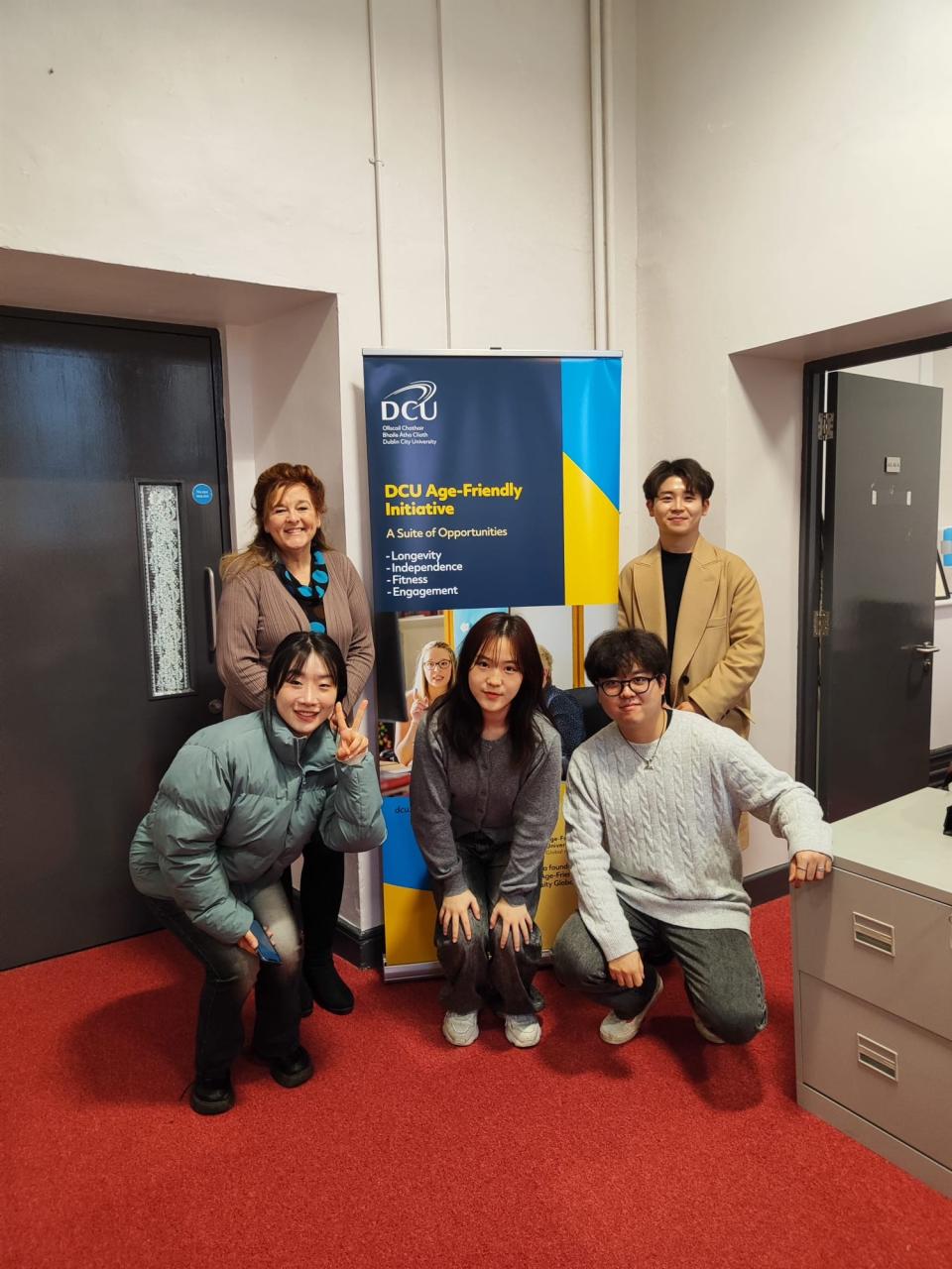 Students from the University of Urban Science, Seoul, South Korea.
