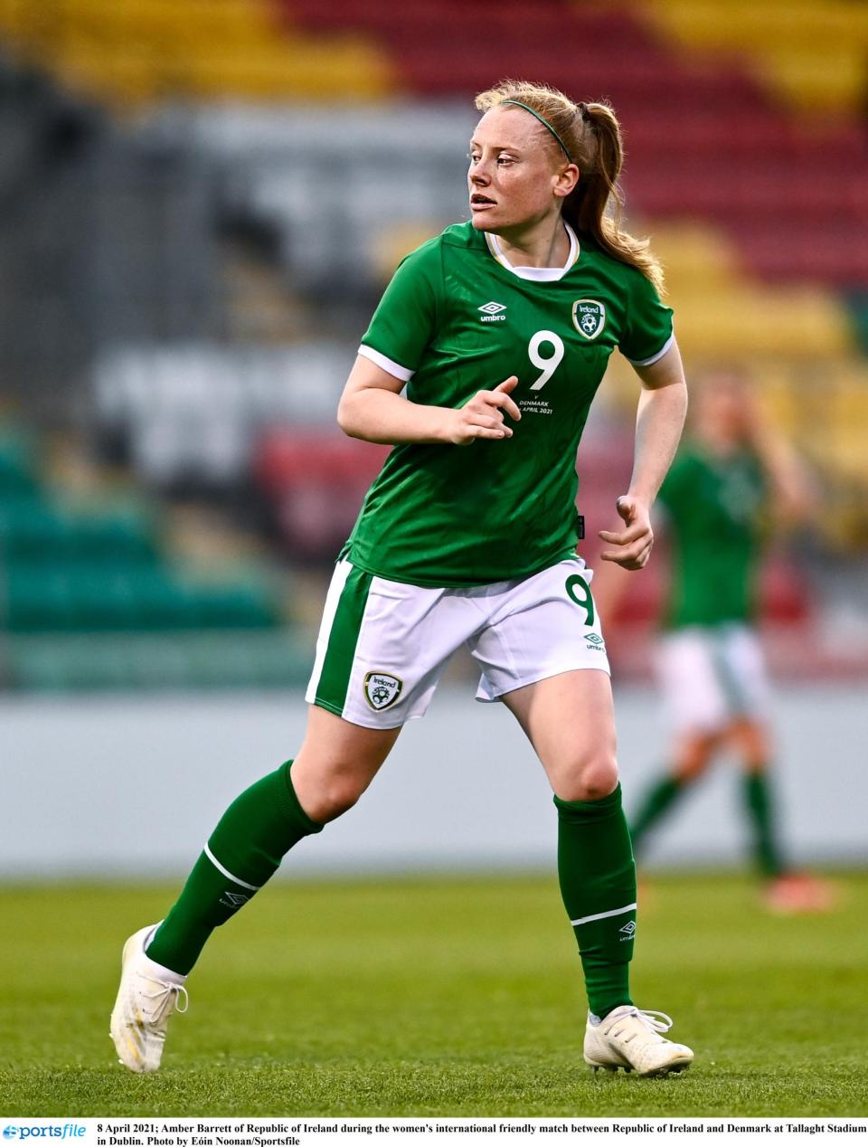 Amber Barrett of Republic of Ireland during women's international friendly match 2021