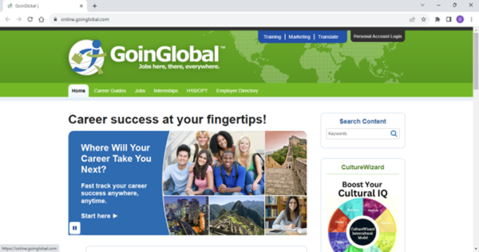 GoinGlobal Homepage