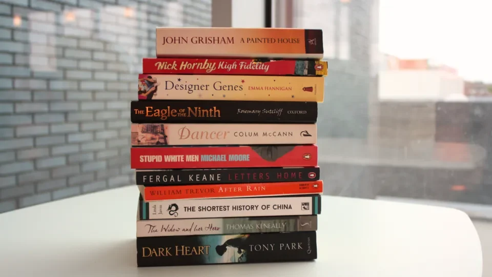 A stack of books