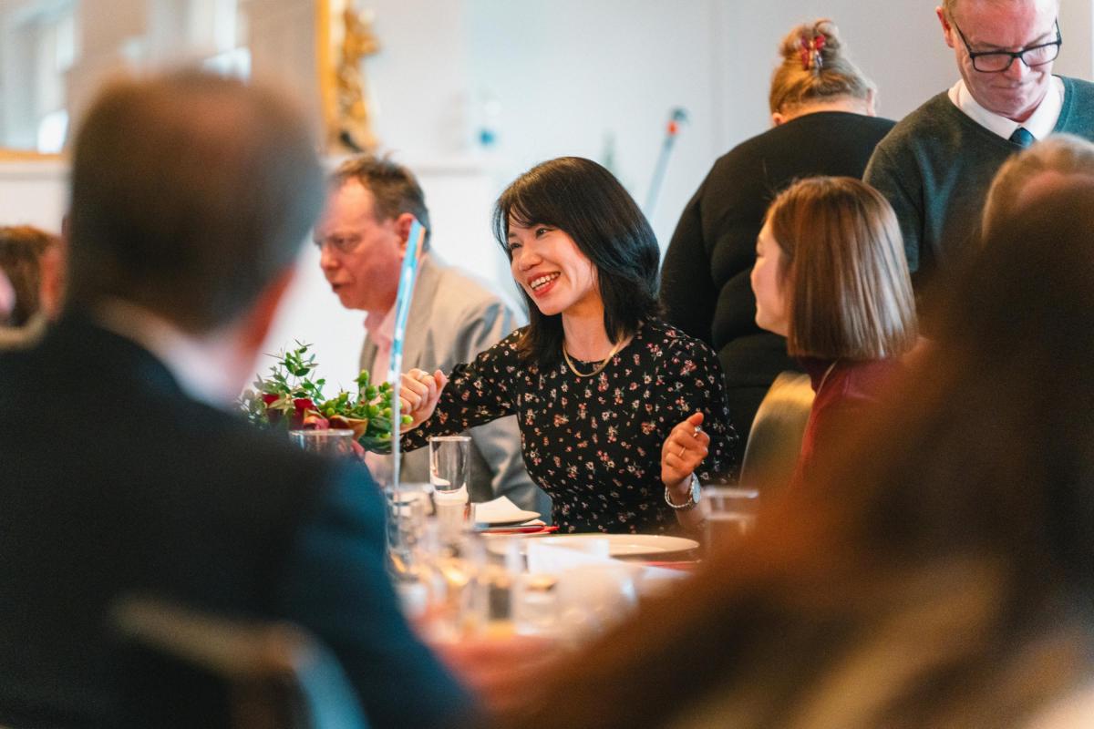 Guests at the DCU Xmas dinner