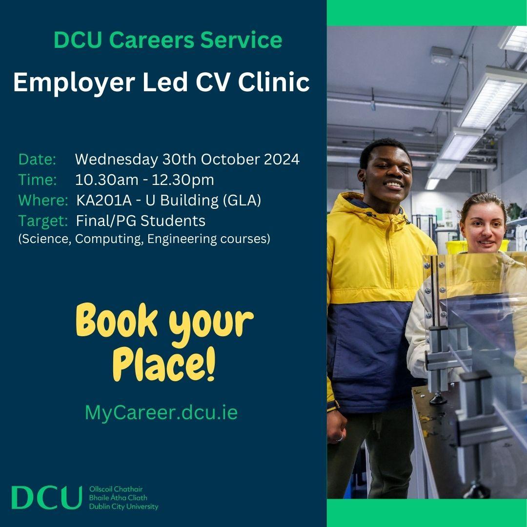 Employer Led CV Clinic STEM