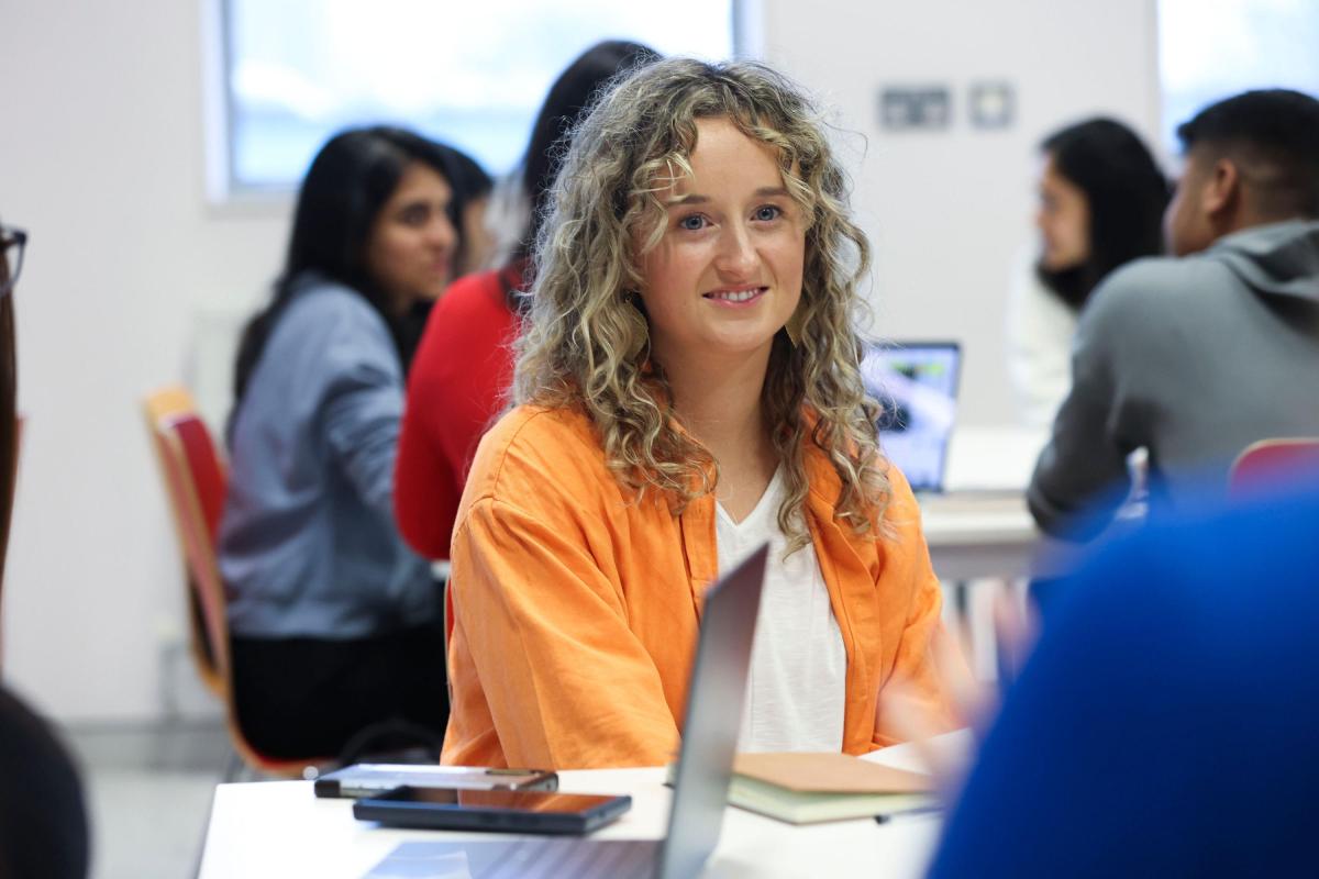 image of students in networking event