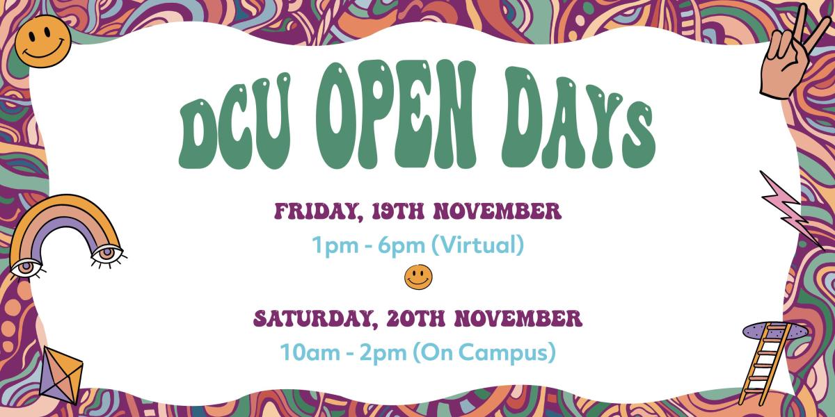DCU Open Day graphic