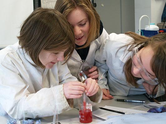 Children doing experiments