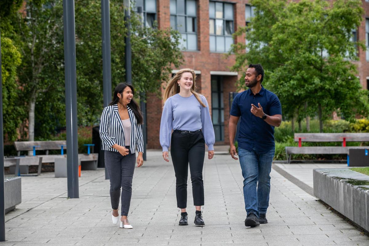 DCU students on campus