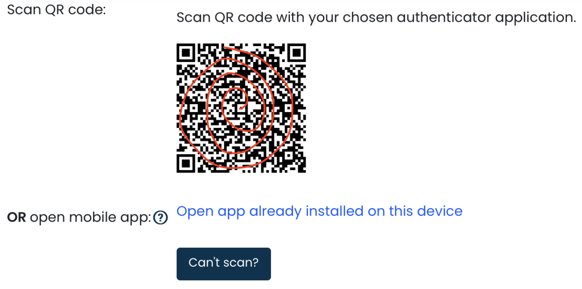 Scan QR code