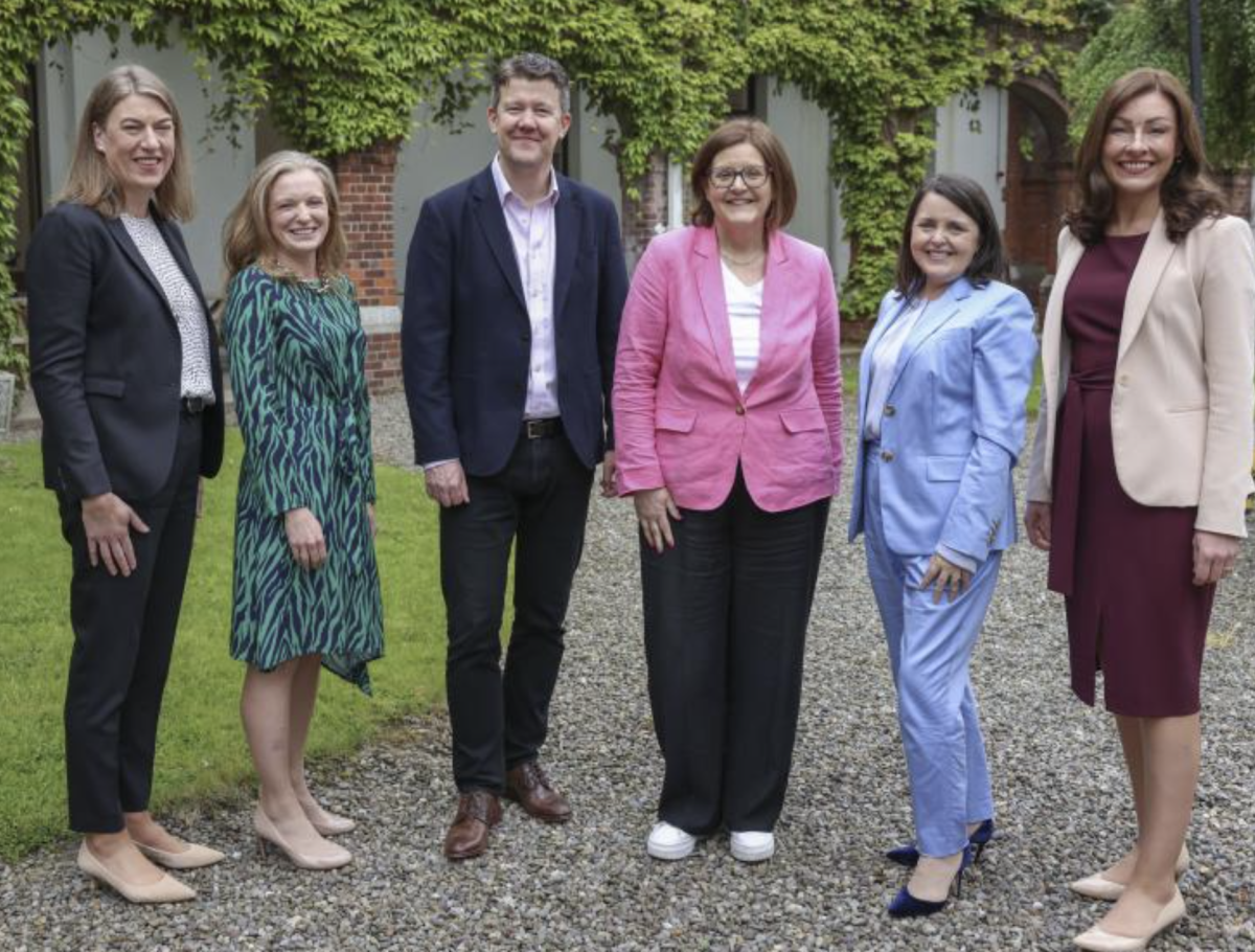 (L-R) Eimear Harty (HR Director, Bank of Ireland), Claire Whelehan (Director of Philanthropy at DCU), Matt Elliot (Chief People Officer at Bank of Ireland), Professor Anne Looney (Executive Dean, DCU Institute of Education), Dr. Michelle Cullen (Managing Director and Inclusion and Diversity Lead at Accenture in Ireland), Dr Aoife Brennan (Head of the School of Inclusive and Special Education at DCU)