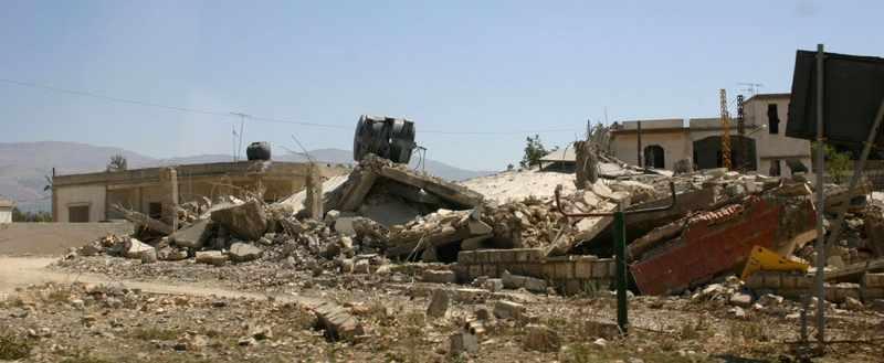 Destroyed house in South Lebanon