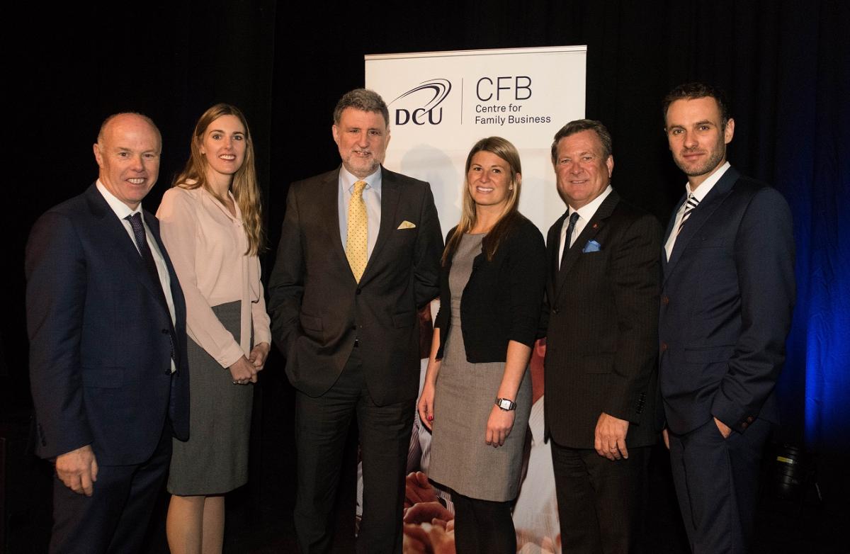Pictured (l-r): Kevin O'Connor, Rachel O'Connor of Colourtrend; Paul Hennessy, Leader of PwC's Irish Family Business practice; A