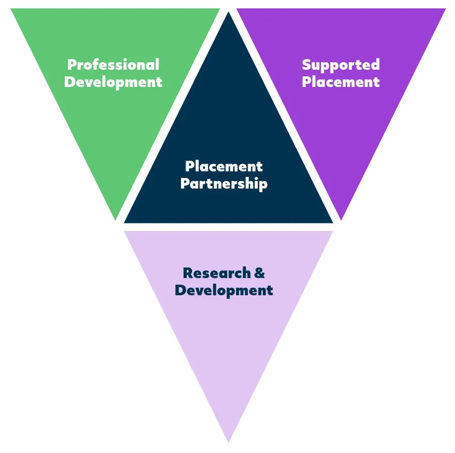 Partnership with Placement Settings: Supported Placement, Provision of PD to Cooperating Settings, Research and Development.