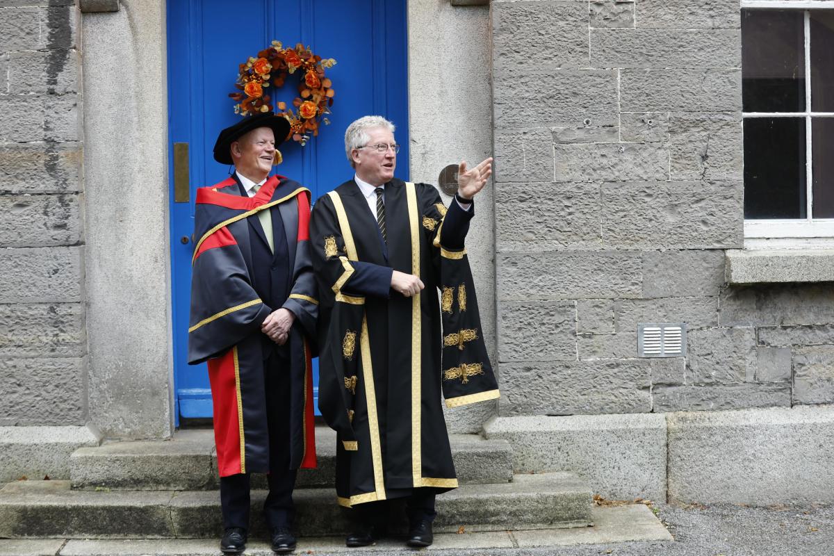 Dr Donal O'Donnell with DCU President Prof Daire Keogh