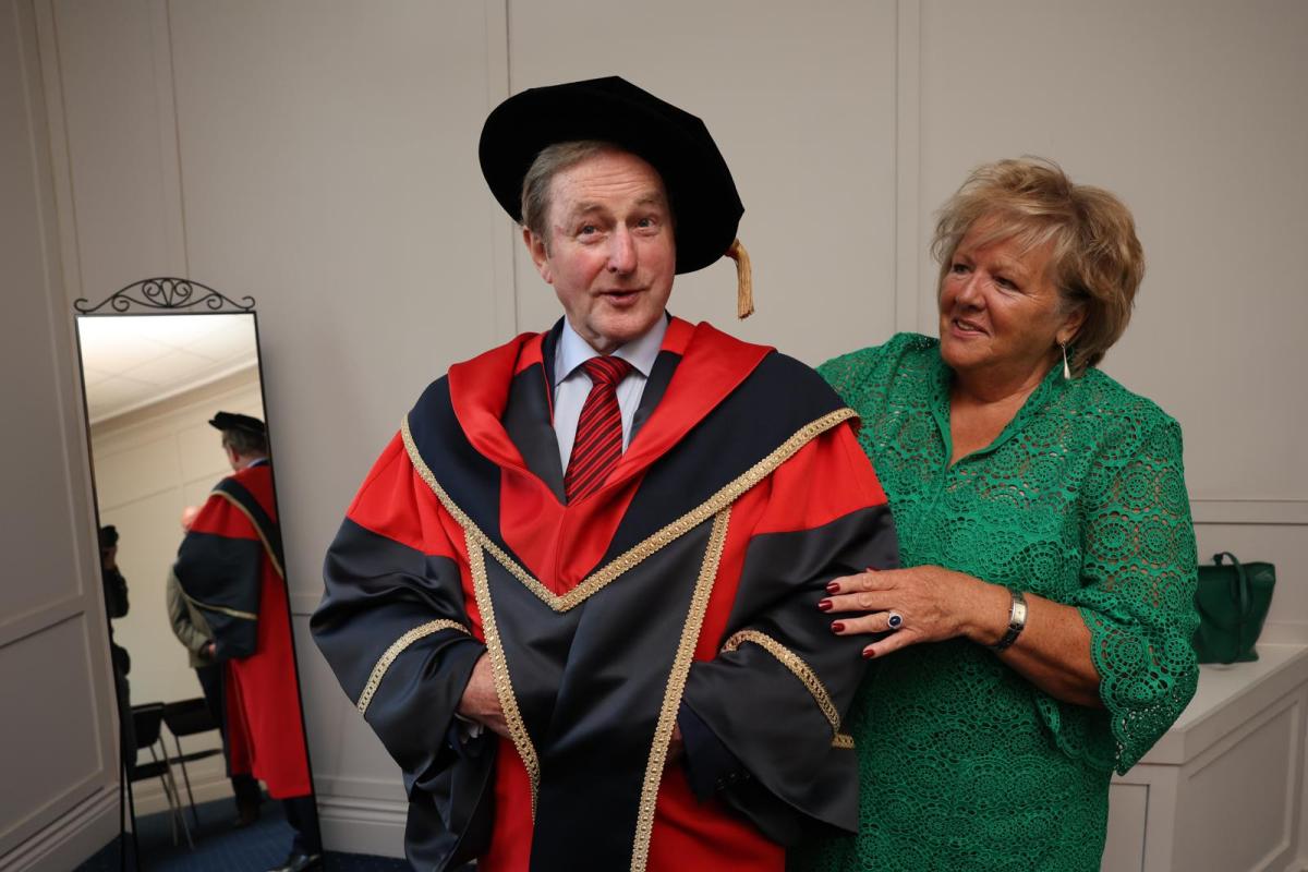 Enda Kenny and his wife Fionnuala.
