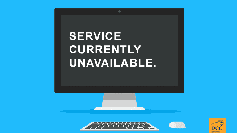 Service currently unavailable
