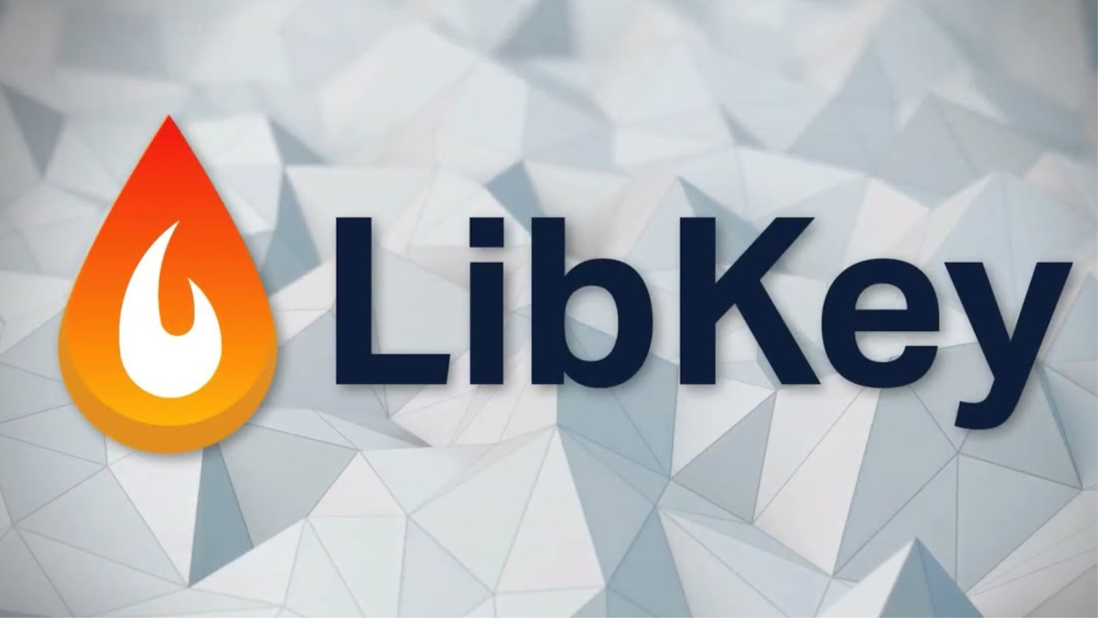 flame logo beside the text Libkey